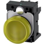 Voyant lumineux plat siemens 3su1102 - 6aa30 - 1aa0 jaune 24 v / ac, 24 v / dc 1 pc(s)