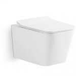 Wc suspendu en ceramique sans rebord rock