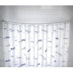 Tringle de douche - arqu�e - ajustable 80 x 80 / 90 x 90 cm - blanc wenko