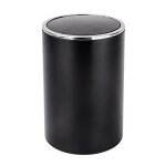 Poubelle  couvercle oscillant pour salle de bain - inca - 5 l - abs noir wenko