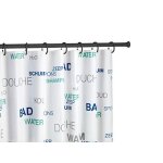 Wenko 23563100 barre de douche, noir, 70 - 115 cm