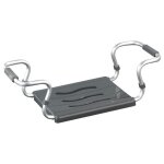 Sige de baignoire - aluminium - largeur extensible 55  65 cm - gris anthracite wenko