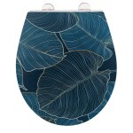 Wenko - abattant big leaves, duroplast, embossed
