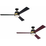 Westinghouse - ventilateur de plafond tristan noir avec �clairage