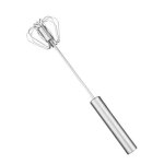 Whizzy whisk fouet a oufs semi - automatique batteur a oufs a poussee manuelle melangeur en acier inoxydable ...
