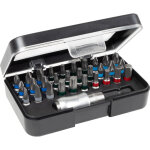 Wiha jeu d'embouts standard de 25 mm m�lange de 31 pi�ces de 1 / 4  c6, 3 dans un coffret et clip attache ...