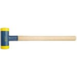 Wiha masse sans rebond, mi - dur avec manche en hickory, embout de massette rond (02091) 100 mm
