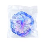 Wind spinner 3d repoussant les oiseaux, dcoration colore pour jardin, face pendentif, dcoration de ...