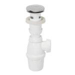Wirquin bonde lavabo quick - clac chrom sans trop - plein avec siphon nf