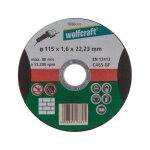 Wolfcraft 1 disque a trononner pierre fin - Ø 115 x 1. 6 mm