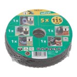 Wolfcraft 1 lot 5 disques meuleuse - ø 115 mm Wolfcraft 1 lot 5 disques meuleuse - ø 115 mm