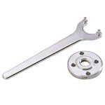 Wolfcraft clé droite, avec écrou m 14. pour meuleuses à alésage 22 mm Wolfcraft clé droite, avec écrou m 14. pour meuleuses à alésage 22 mm