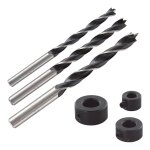 Wolfcraft mches  bois avec pointe et bute de profondeur