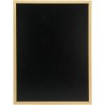 Woody ardoise - bois avec finition teck laqu� - inclus: feutre - craie blanc et kit de montage - 60x80cm ...