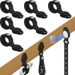 Wqd - attaches cbles magntiques, 6 pcs clip de cble en silicone rglable avec aimant puissant sangle ...