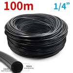 Wujie 5 - 100m tuyau d'arrosage de jardin 4 / 7mm pvc micro tuyau d'irrigation goutte  goutte tube d'irrigati ...