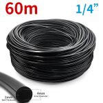 Wujie 5 - 100m tuyau d'arrosage de jardin 4 / 7mm pvc micro tuyau d'irrigation goutte  goutte tube d'irrigati ...