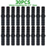 Wujie - kit d'arrosage goutte - � - goutte, raccords barbel�s de 16mm, raccord coud� en t, bouchon d'extr�mit� ...