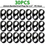 Wujie - kit d'arrosage goutte -  - goutte, raccords barbels de 16mm, raccord coud en t, bouchon d'extrmit ...