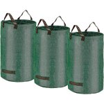 X 500l grands sacs de jardin, xxxl sacs � d�chets de jardin robustes � double poign�e, sac � d�chets ...