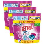 X - tra lot de 3 lessives trio - capsule total d�o fra�cheur + fleuri x30