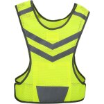 Xekal - gilet fluorescent, gilet de scurit rflchissant rglable haute visibilit pour les sports ...