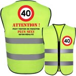 Xekal - gilet rflchissant anniversaire 18 - 100 ans fille et garon - dcoration anniversaire 18 ans ...