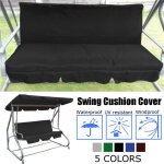Xm housse de rechange tissu 150cm coussin de balan�oire de jardin 3 places 5 couleurs housse de protection ...