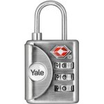 Yale cadenas tsa a code combinaison - programmable 3 chiffres - pour valise et bagages