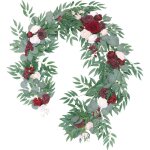 Yannew 8. 8ft / 6ft guirlandes d'eucalyptus de fleurs artificielles pays mariage chrie centres de table ...