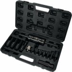 Yato extracteur d'injecteur de avec adaptateur de common rail, set de 14 pcs.