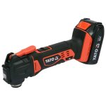 Yato multi - outil oscillant avec batterie li - ion 2, 0 ah 18 v