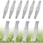 Yemaesre - 10 lames coupe herbe lame de rechange mtal, lames de rechange en mtal pour dbroussailleuse ...
