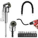 Yemaesre - 13 pices renvoi d'angle visseuse kit, 105tournevis flexible, rallonge visseuse, renvoi d'angle ...