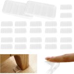 Yemaesre - lot de 24 cales en plastique transparent et rglable pour niveler les portes, sols ingaux, ...