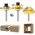 Yemaesre - 45 degrés verrouiller mitre routeur bit + mèche de langue + fraise a rainurer, fraise a bois ... Yemaesre - 45 degrés verrouiller mitre routeur bit + mèche de langue + fraise a rainurer, fraise a bois ...
