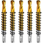 Yemaesre - lot de 5 forets pilotes m2 en acier plaqué titane pour scie - cloche, foret central pour métal, ... Yemaesre - lot de 5 forets pilotes m2 en acier plaqué titane pour scie - cloche, foret central pour métal, ...