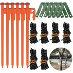 Yemaesre - lot de 6 kits de redressement d'arbres ¿ supports d'arbre et piquets pour arbre pench, sangles ...