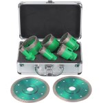 Yemaesre - 6pcs foret diamanté kits avec 2 disques diamant, 20 / 25 / 40 / 45 / 50 / 68mm trépans avec ... Yemaesre - 6pcs foret diamanté kits avec 2 disques diamant, 20 / 25 / 40 / 45 / 50 / 68mm trépans avec ...