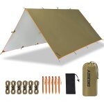 Yemaesre - bche anti - pluie 3, 2m x 3m toile de tente impermable bche de camping portable abri de ...