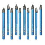 Yemaesre - brchnitt lot de 10 forets a maonnerie Ø 6 mm - forets pour carrelage, brique, plastique ...