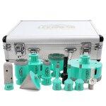 Yemaesre - diamant scie cloche carrelage - 12pcs(6 / 6 / 8 / 20 / 35 / 50 / 68 / 100mm + 20mm fraise ...