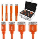 Yemaesre - foret diamant kit trpan carrelage - 8pcs(6 / 8 / 10 / 12 / 20 / 25 / 32 / 35mm)couronnes ...