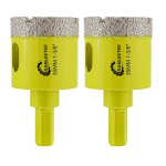 Yemaesre - foret diamant sec set - 2 pices 35mm trpan diamant avec queue hexagonale pour marbre granit ...