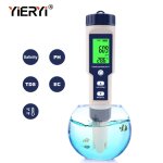 Yieryi 4 en 1 ph tds ec compteur de température numérique testeur de qualité de l'eau 0. 01 haute précision ... Yieryi 4 en 1 ph tds ec compteur de température numérique testeur de qualité de l'eau 0. 01 haute précision ...