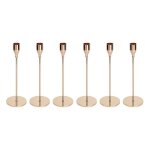 Yo - bougeoir en m�tal, ensemble de 6 bougeoirs porte - bougie en forme de c�ne, support de bougie d�coratif ...