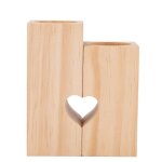 Yo - unique bougeoir b�tonnets, d�coration de table a manger de mariage, porte - bougies en coeur artisanal ...