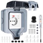 Ytfhg - prise exterieure etanche ip66 prise electrique murale de courant et volet de protection prise ... Ytfhg - prise exterieure etanche ip66 prise electrique murale de courant et volet de protection prise ...