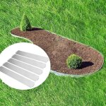Yuenfong 10m bordure de jardin bordure de pelouse acier mtal galvanis flexible de palissade dcorative, ...