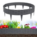 Yuenfong bordure de jardin 10m bordure de gazon aspect rotin clture palissade, elments chacun 100cm ...